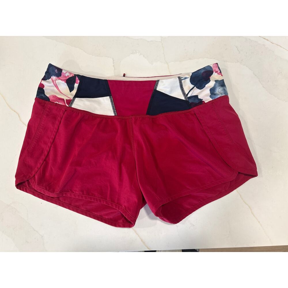 Lululemon Size 6 Run Times shorts in the Bumble Berry colorway
